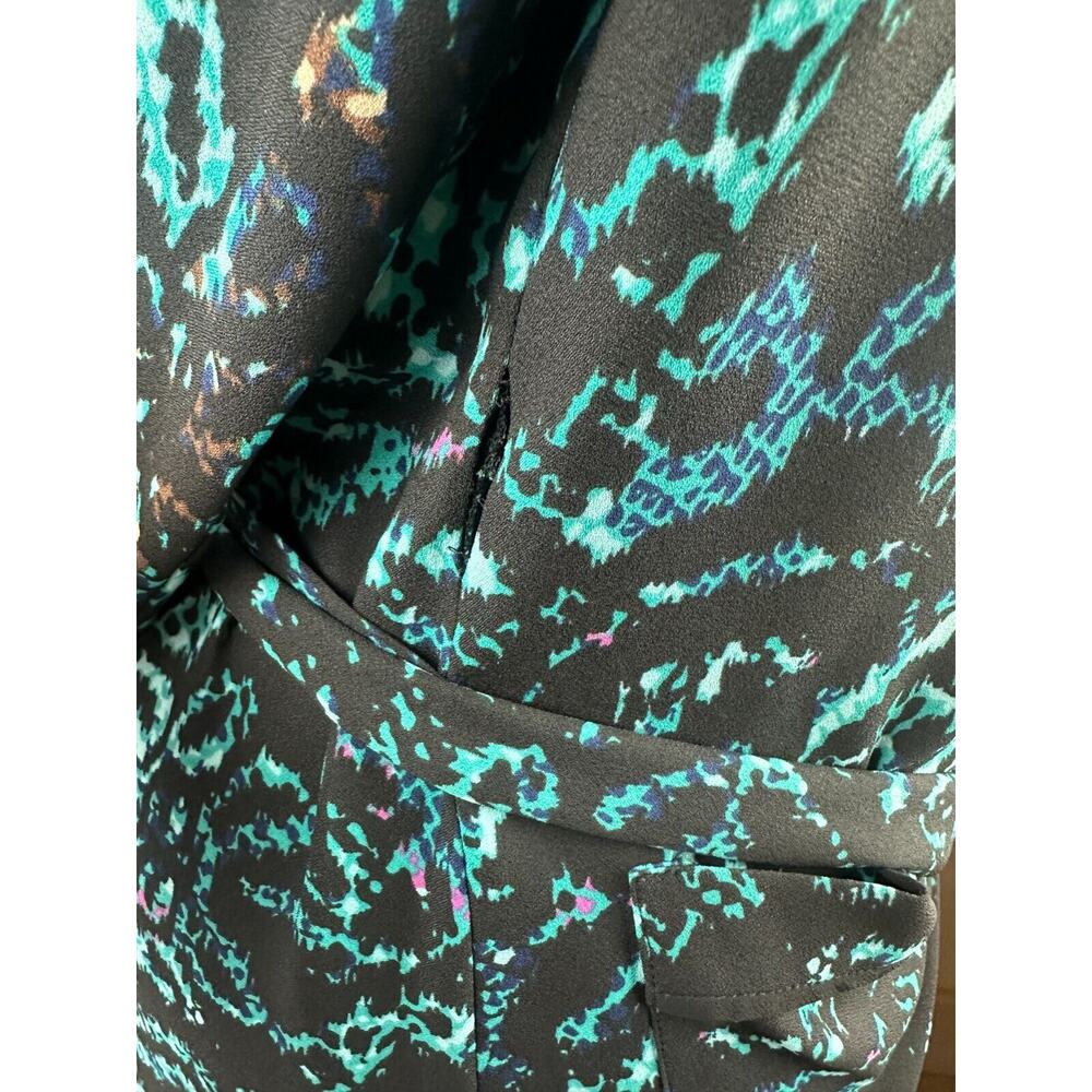 Diane Von Furstenberg Valeria Printed Belted Wrap Jacket Dress Snake Print Med M - Picture 13 of 16